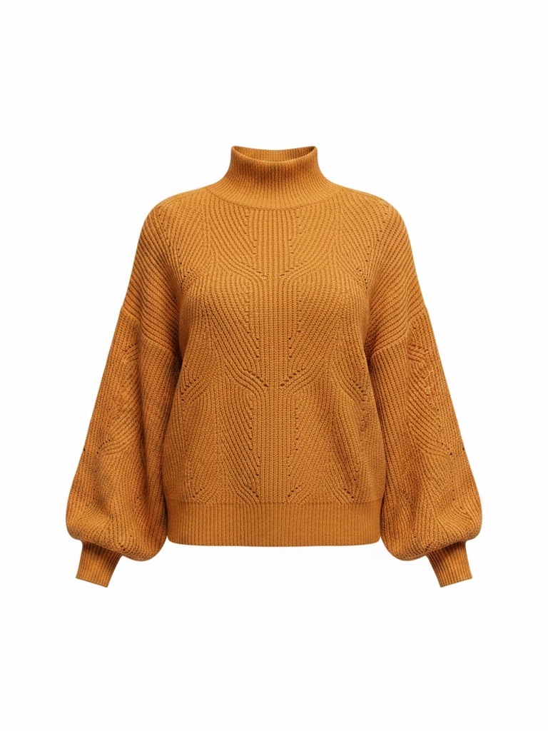 Lumiere Anthropologie Women's Size Large Cable Knit Sweater Cropped Long Sleeve